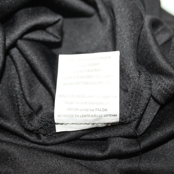 AS U WISH SEQUIN PLEATED MINI DRESS SZ M JRS BLACK GOLD BELT PARTY COCKTAIL PROM - Picture 12 of 14